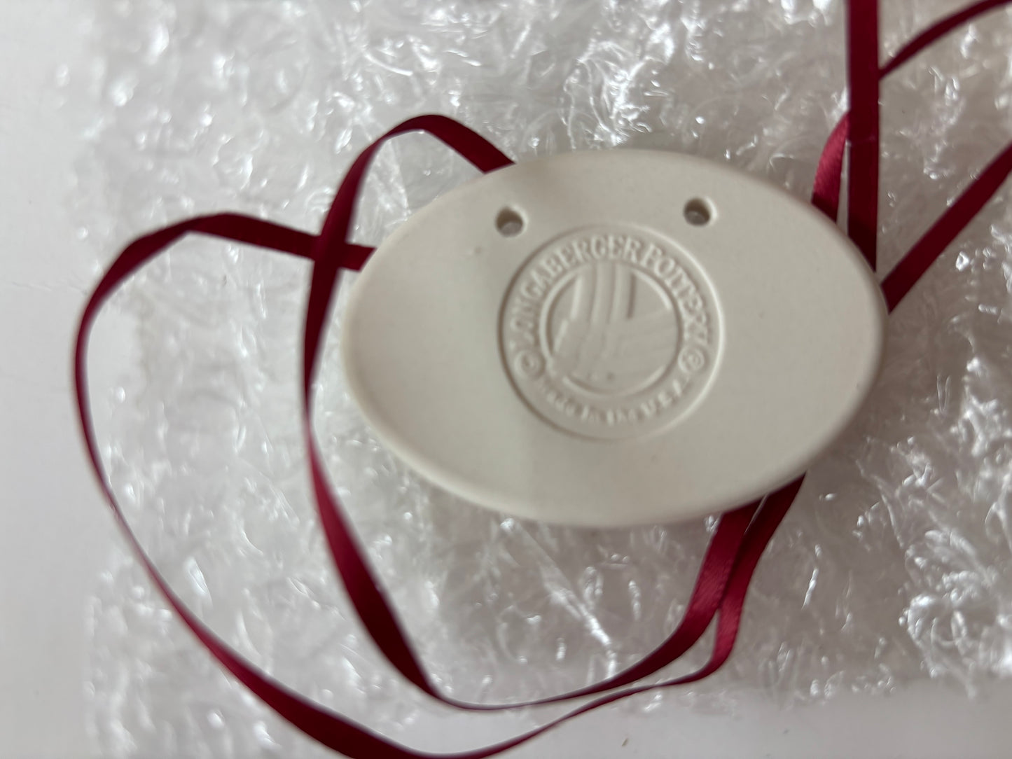 Longaberger 1999 Homestead Basket Tie On - Red - NIB #37541