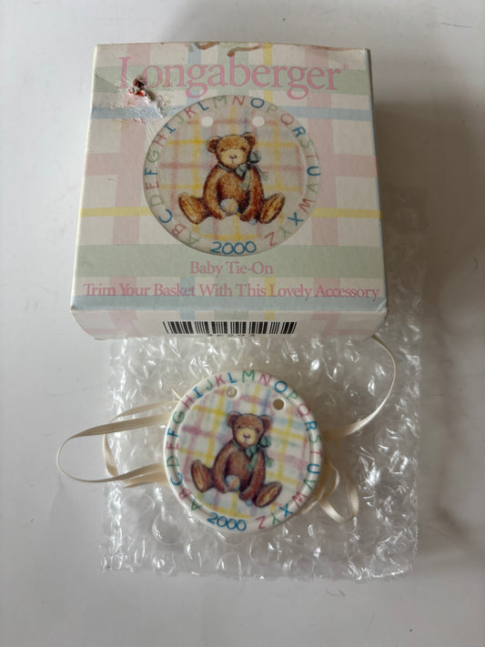 Longaberger 2000 Baby Tie On - NIB - #36293