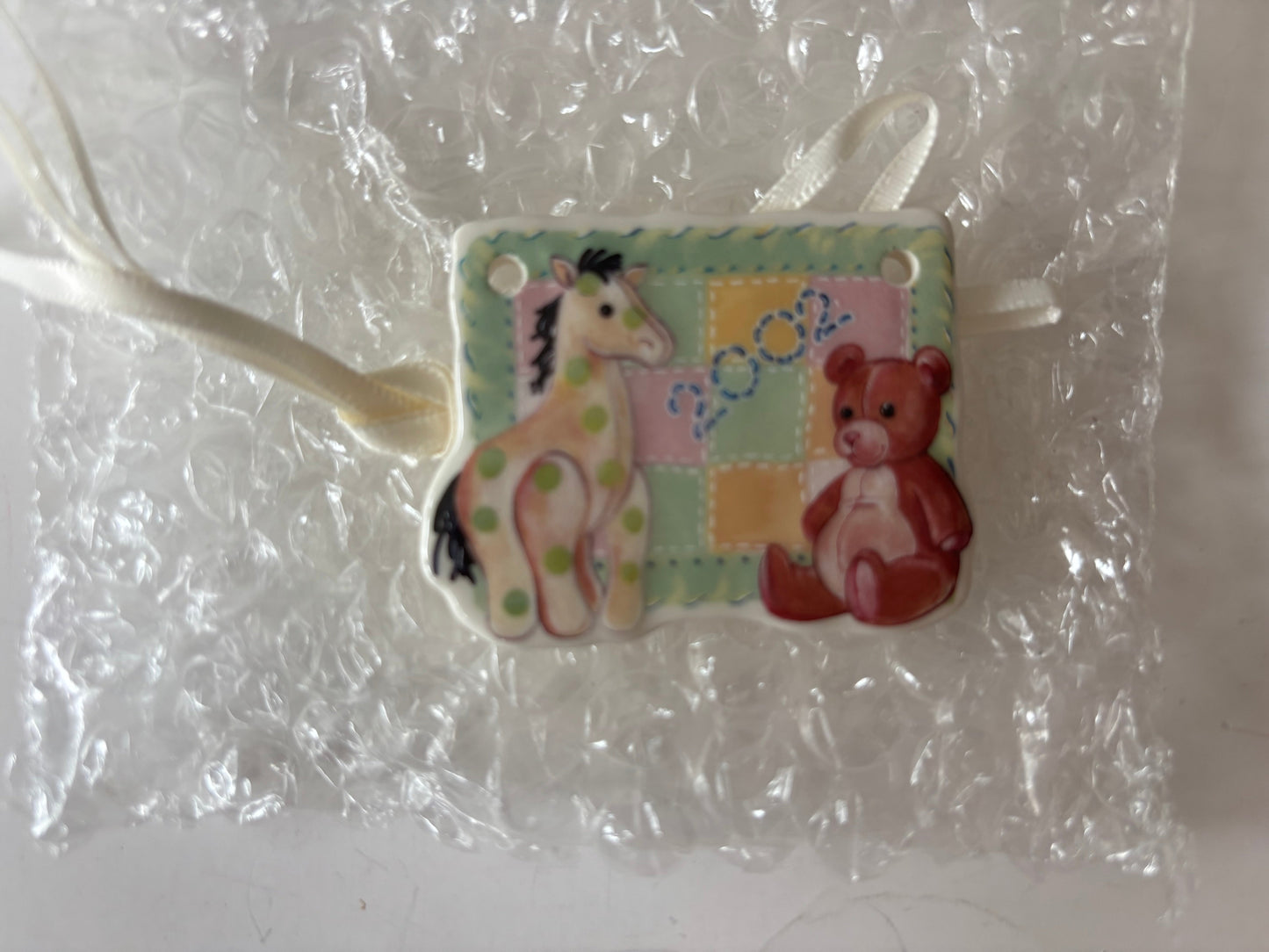 Longaberger 2002 Baby Tie On - NIB - #30572