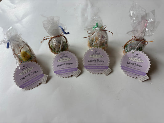 Hallmark Keepsake 2001 Easter Ornaments by LaDene Votruba - Brand new