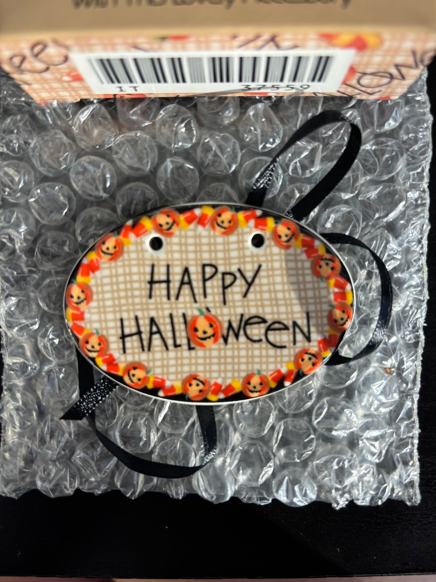 Longaberger Happy Halloween Basket Tie On - NIB #37559