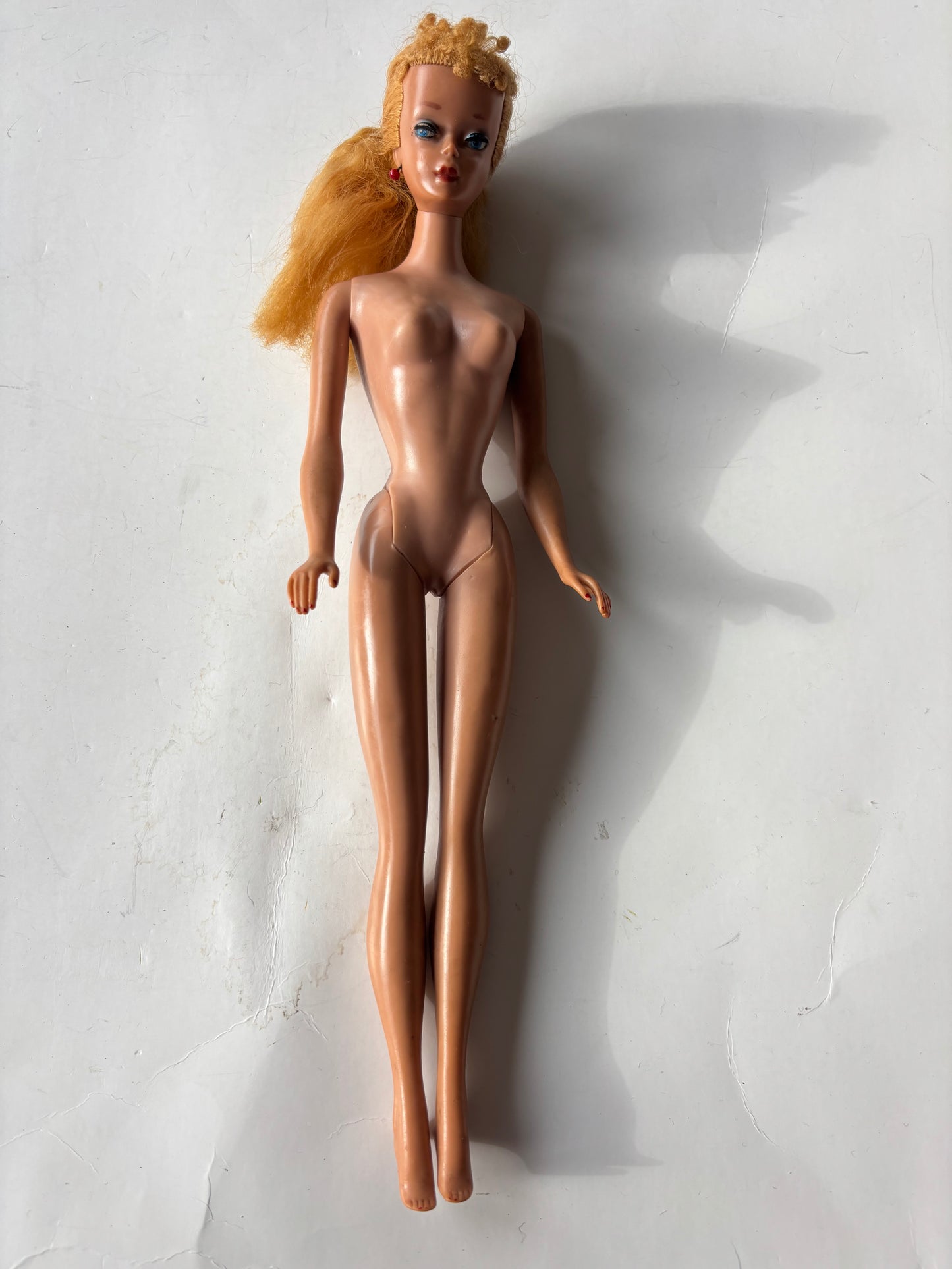 Mattel Vintage 1960s #4 Blonde Ponytail Barbie MCMLVIII and Vintage Ken Doll - MCMLX