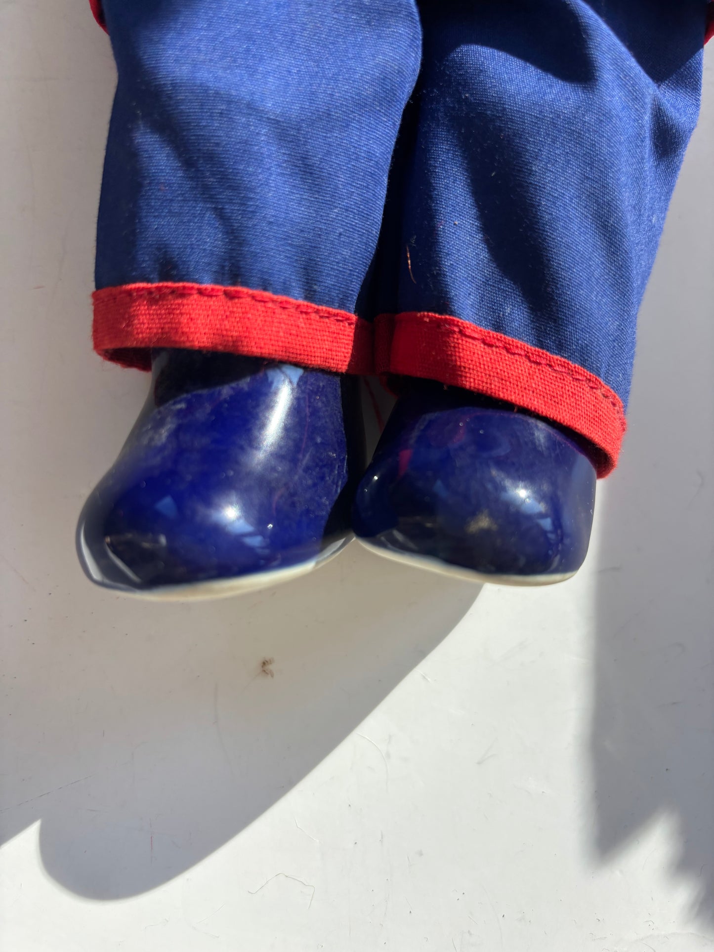Vintage Asian Porcelain Delft Blue Doll