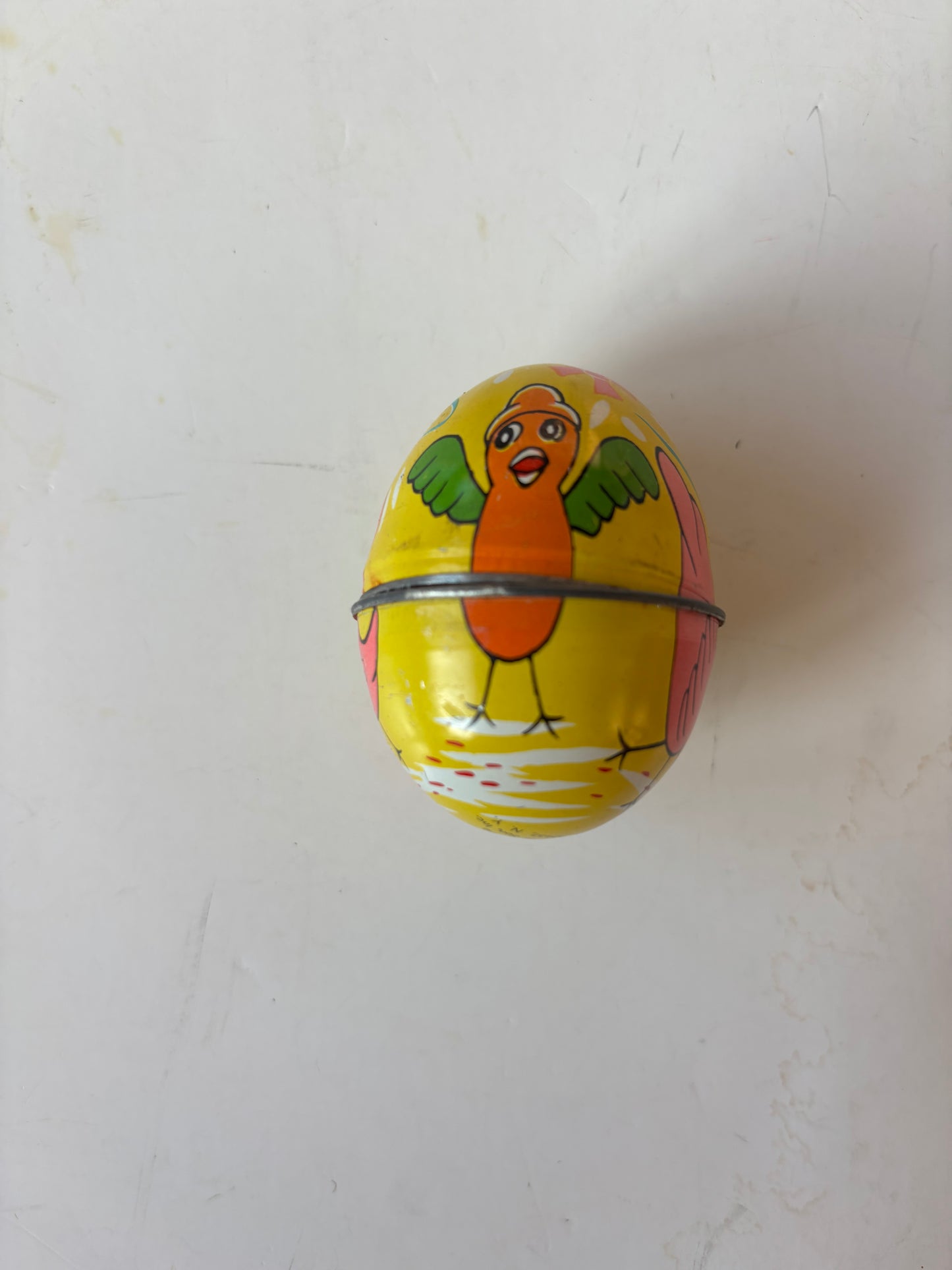 R. L. Albert and Son's Vintage Yellow Candy Egg Tin