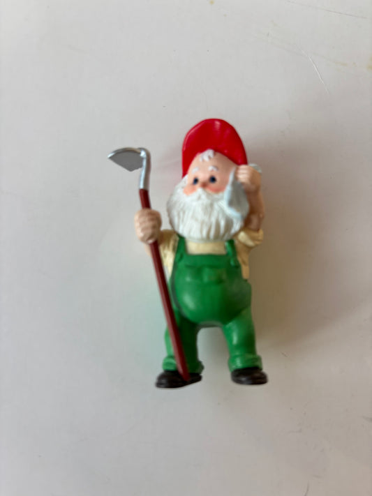 Vintage Hallmark 1988 Hoe-Hoe-Hoe Gardening Santa Ornament