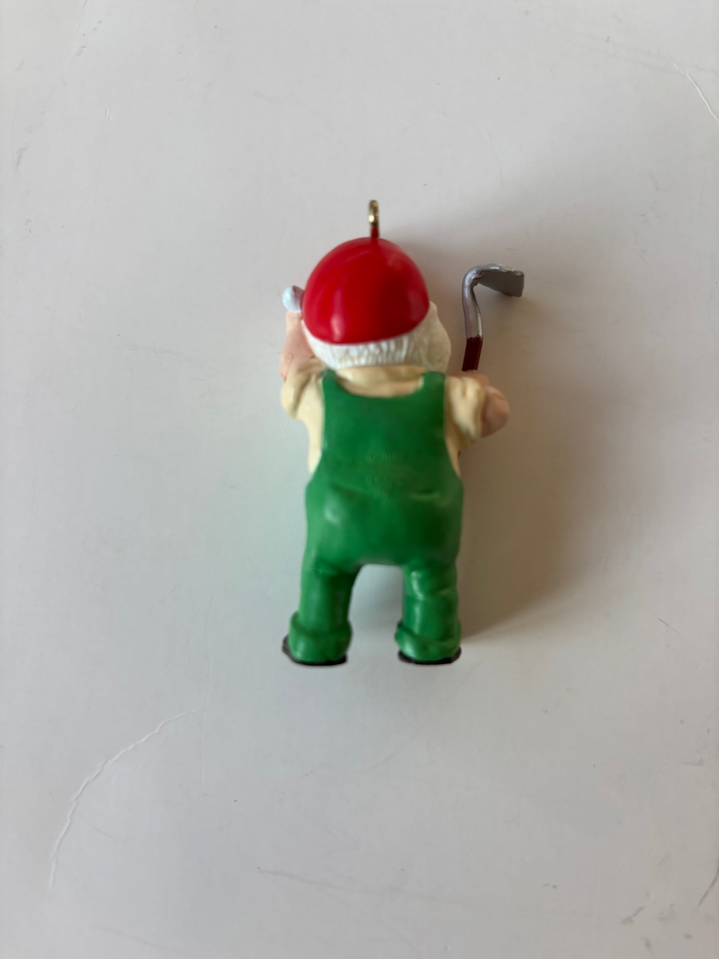 Vintage Hallmark 1988 Hoe-Hoe-Hoe Gardening Santa Ornament