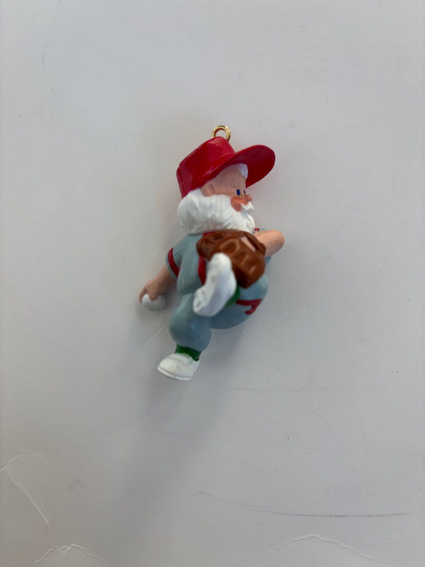Vintage Hallmark 1989 Here's The Pitch Santa Ornament