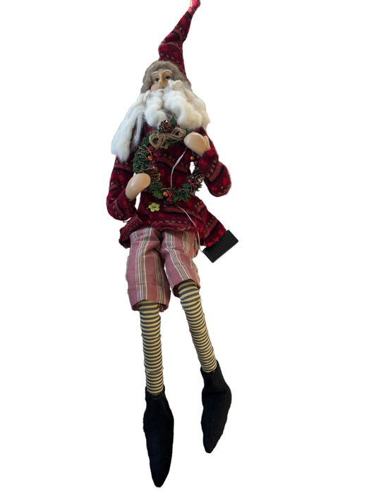 Living Quarters for Bon Ton Stores Large Sitting Santa Figurine (Light Up Wreath)