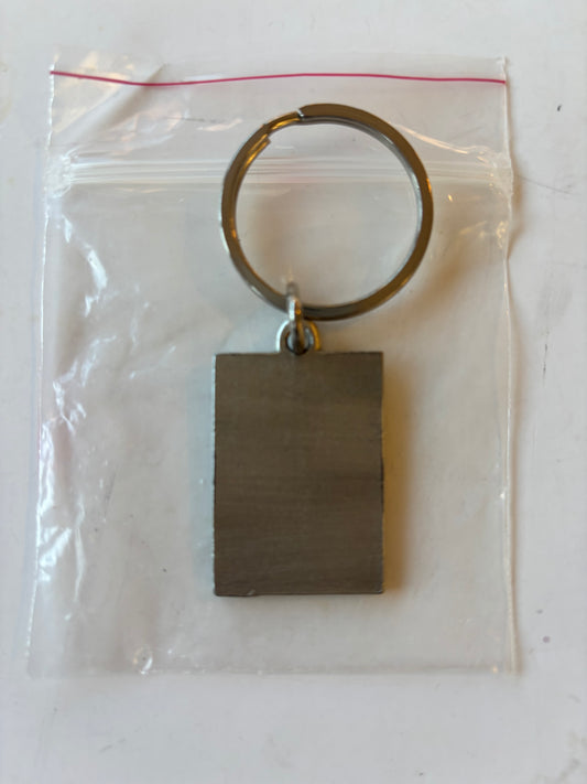 Longaberger Pewter Apple Basket Keychain - NIB