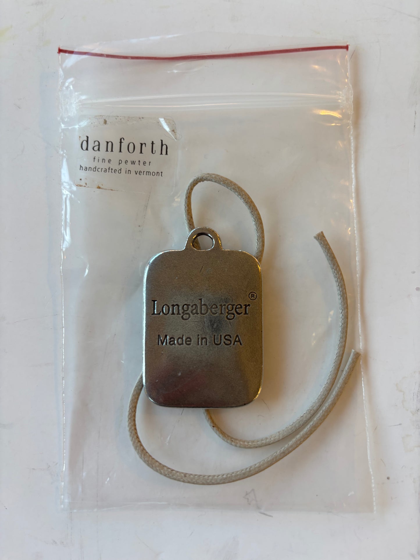 Longaberger Proudly Longaberger Basket Tie On - NIB