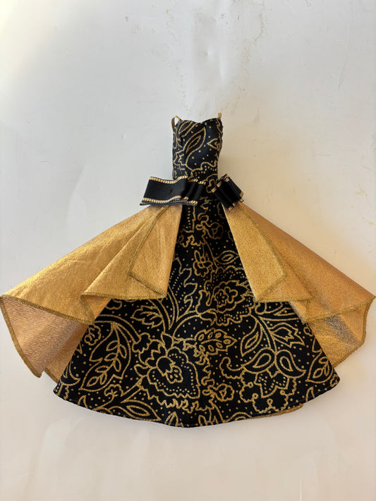 Moonlight Magic Barbie Gold Black Gown - 1993