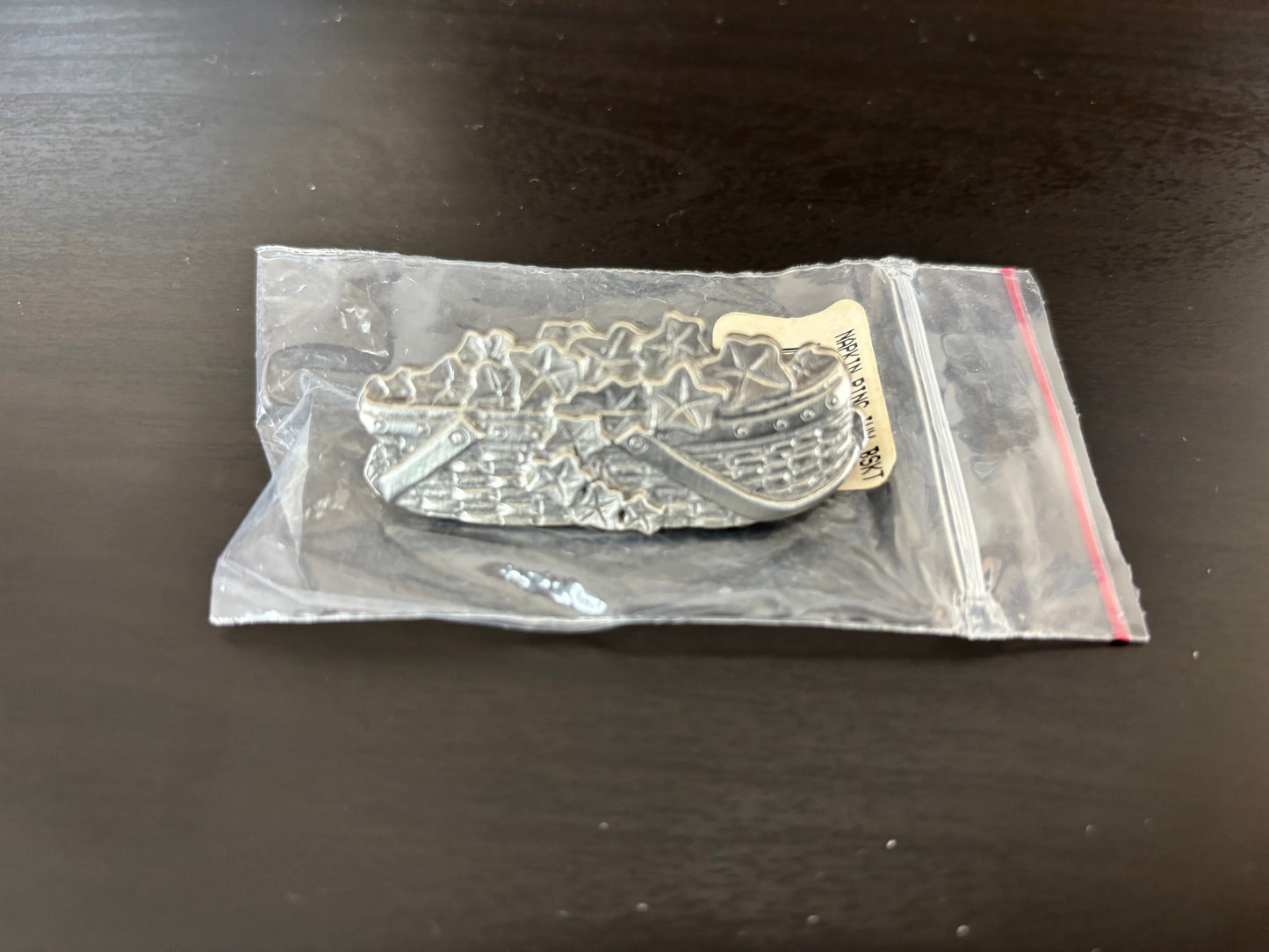 Longaberger Pewter Ivy Basket Napkin Ring