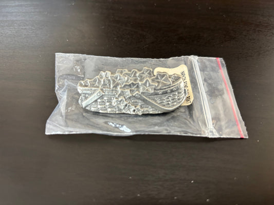 Longaberger Pewter Ivy Basket Napkin Ring