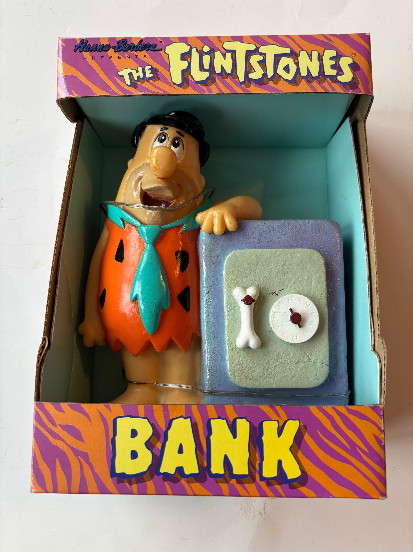 Vintage 1992 Hanna Barbera The Flintstones Bank - NEW IN BOX