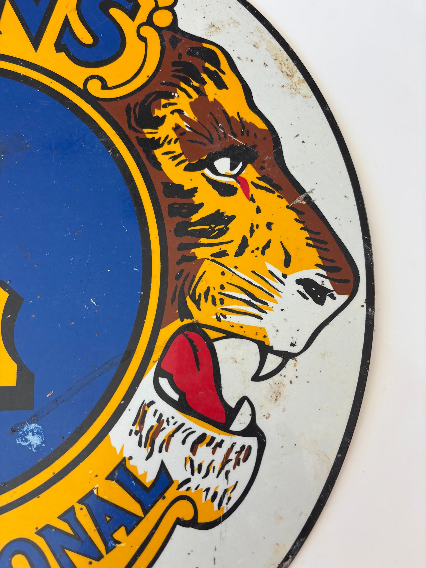 Vintage Lion's International 18" Aluminum Round Sign
