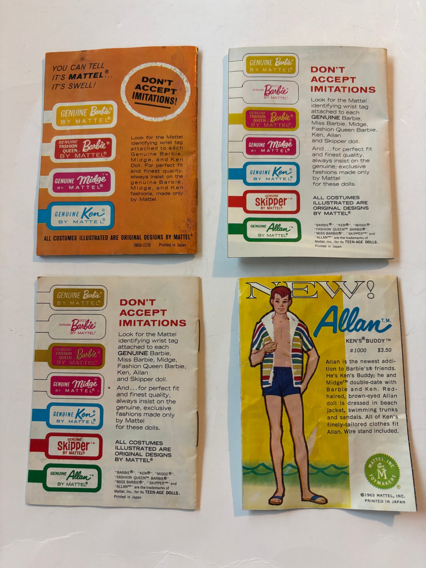 Vintage 1960's Barbie Magazines (2), Skipper Magazines/Pamplet (2)
