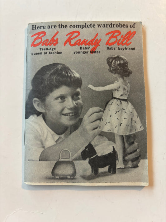 Vintage 60’s Fab-lu Babs Randy Bill Doll Fashion Booklet Barbie Ken Tammy Clone
