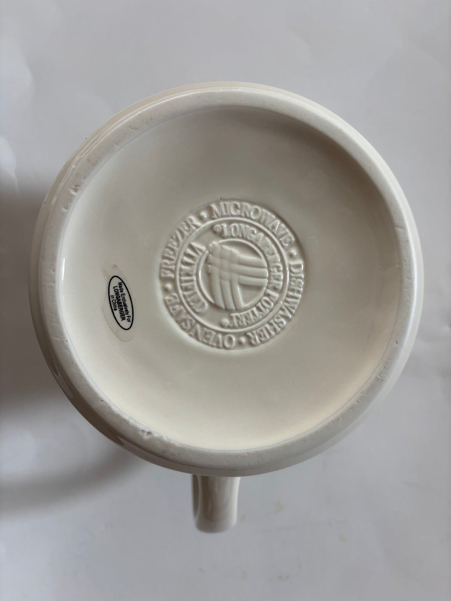 Longaberger Woven Traditions - Ivory 2 Quart Pitcher