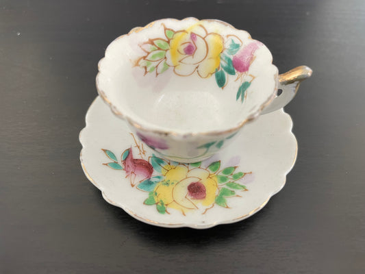 Vintage Made in Japan Small Teacup and Saucer