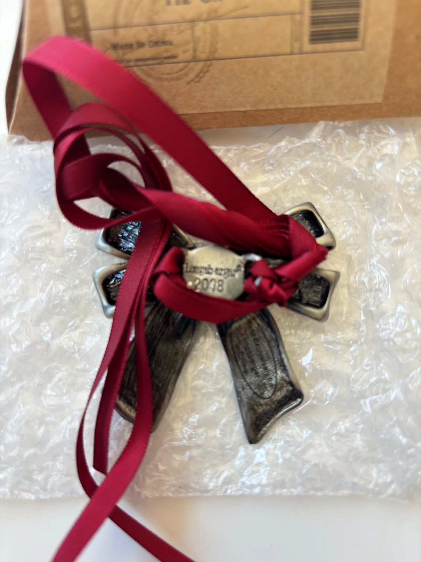 Longaberger 2008 Christmas Basket Tie On - #23631