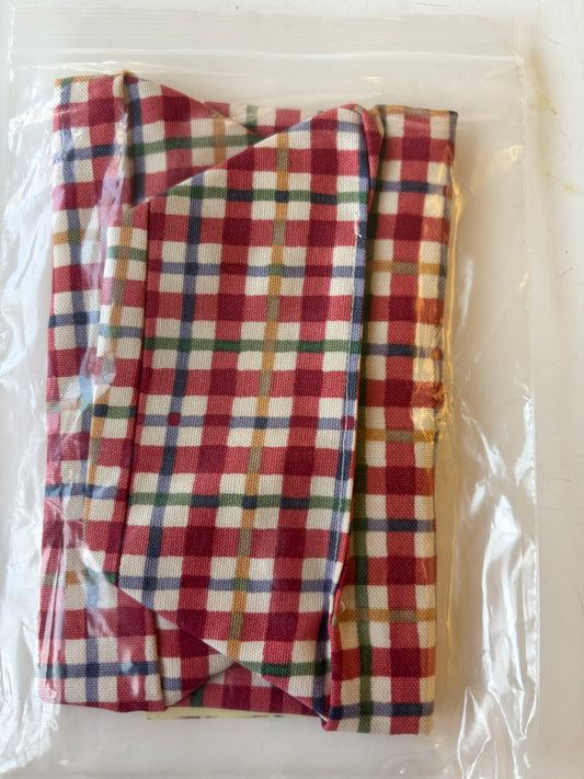 Longaberger Picnic Pal Cherry Plaid Basket Liner - NIB #2566631