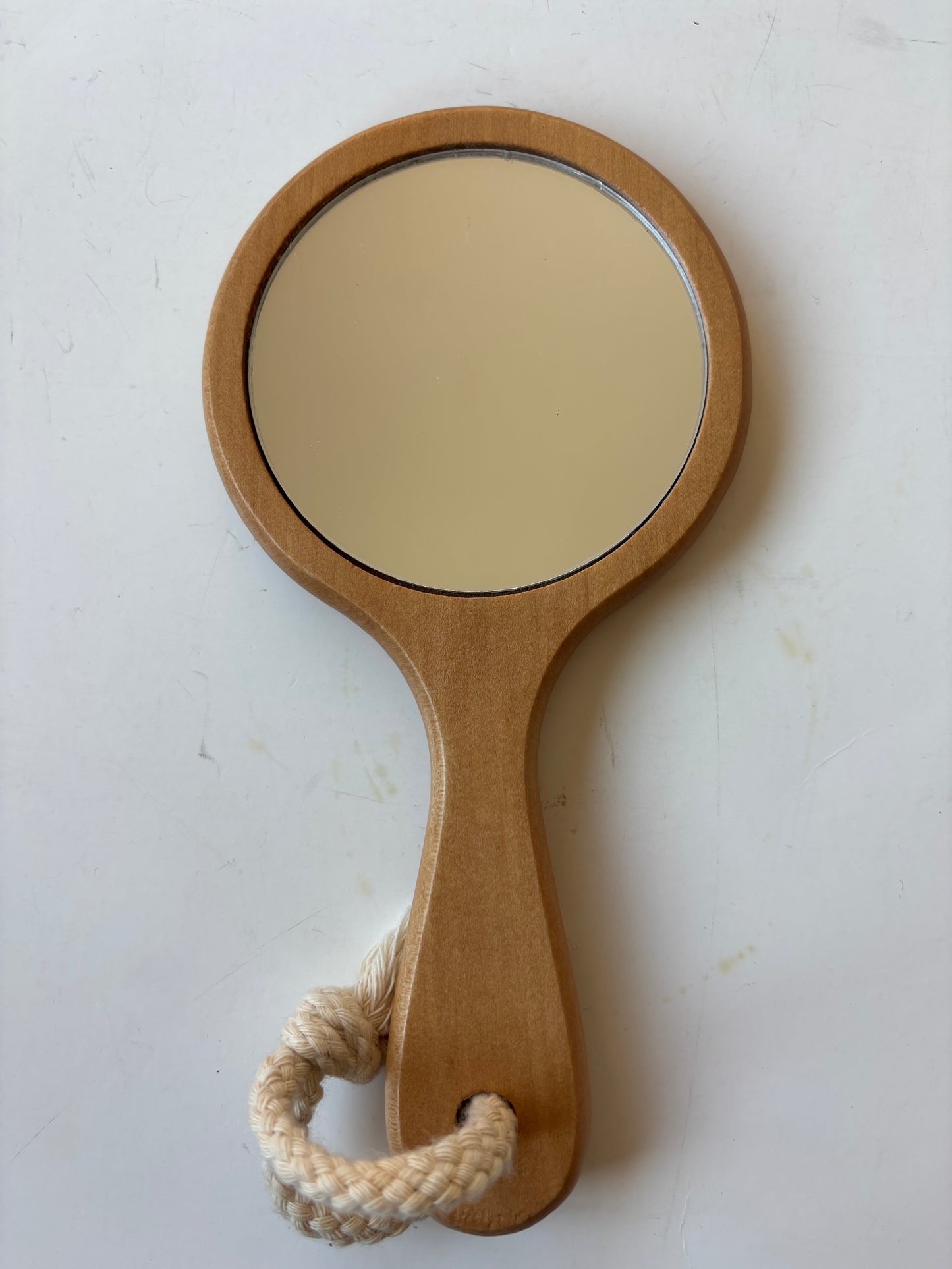 Longaberger 1999 Button Basket w/Bathroom Wood Lid and Mirror
