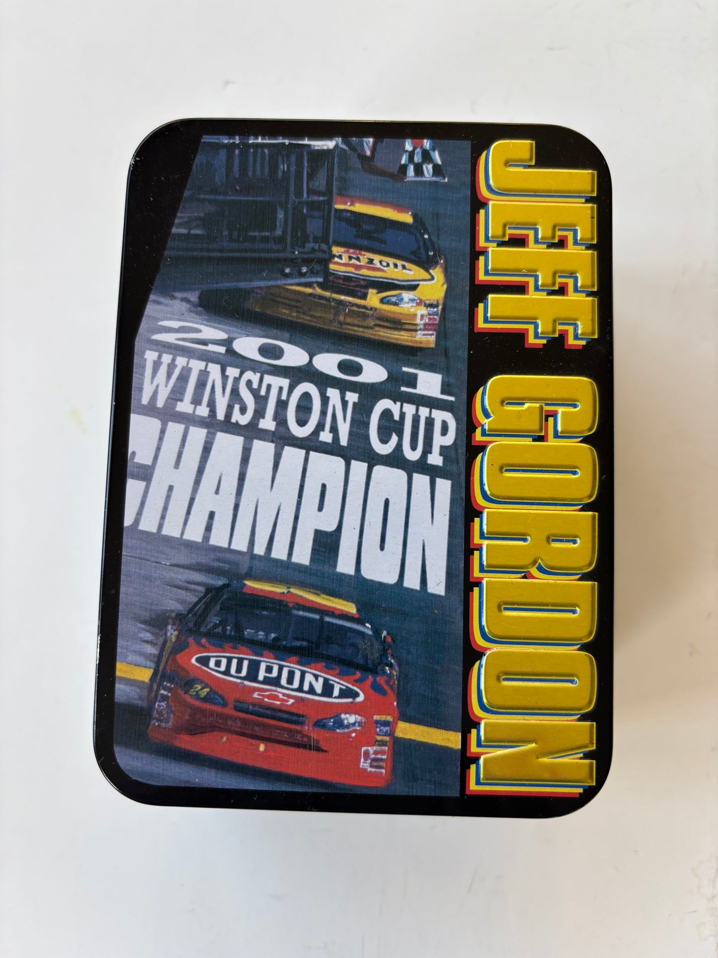 Vintage Jeff Gordon 2001 Winston Cup Champion Tin w/6 Collectors Cards