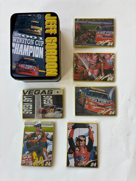 Vintage Jeff Gordon 2001 Winston Cup Champion Tin w/6 Collectors Cards