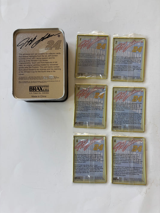 Vintage Jeff Gordon 2001 Winston Cup Champion Tin w/6 Collectors Cards