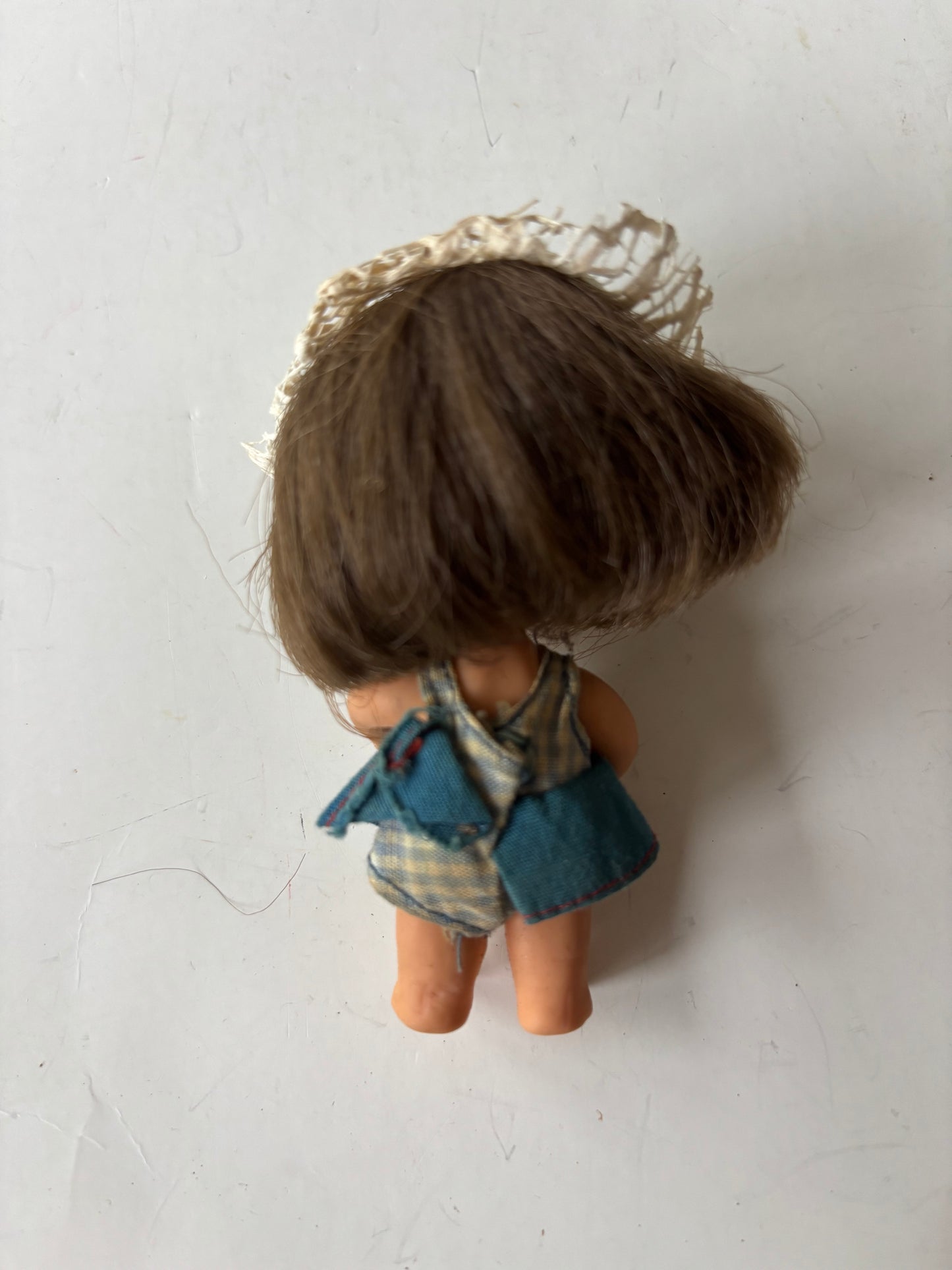 Vintage Mattel Liddle Kiddle Babe Biddle Doll w/Crocheted Hat