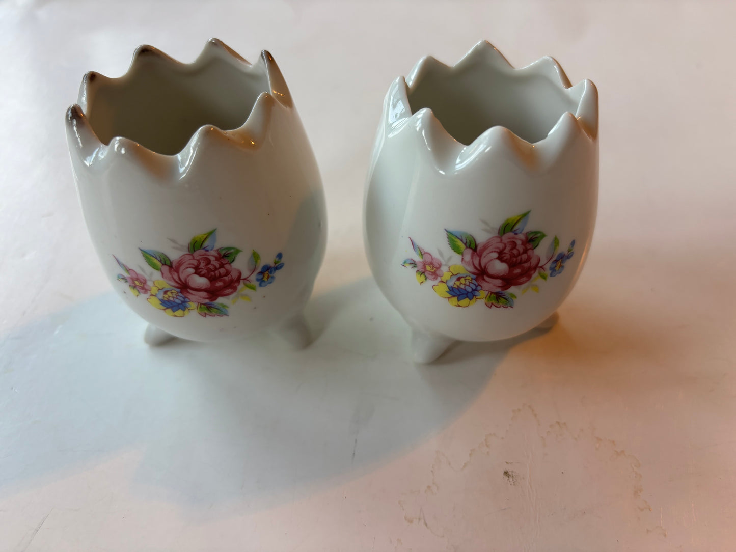 Vintage Bone China Small Vases (set of 2)