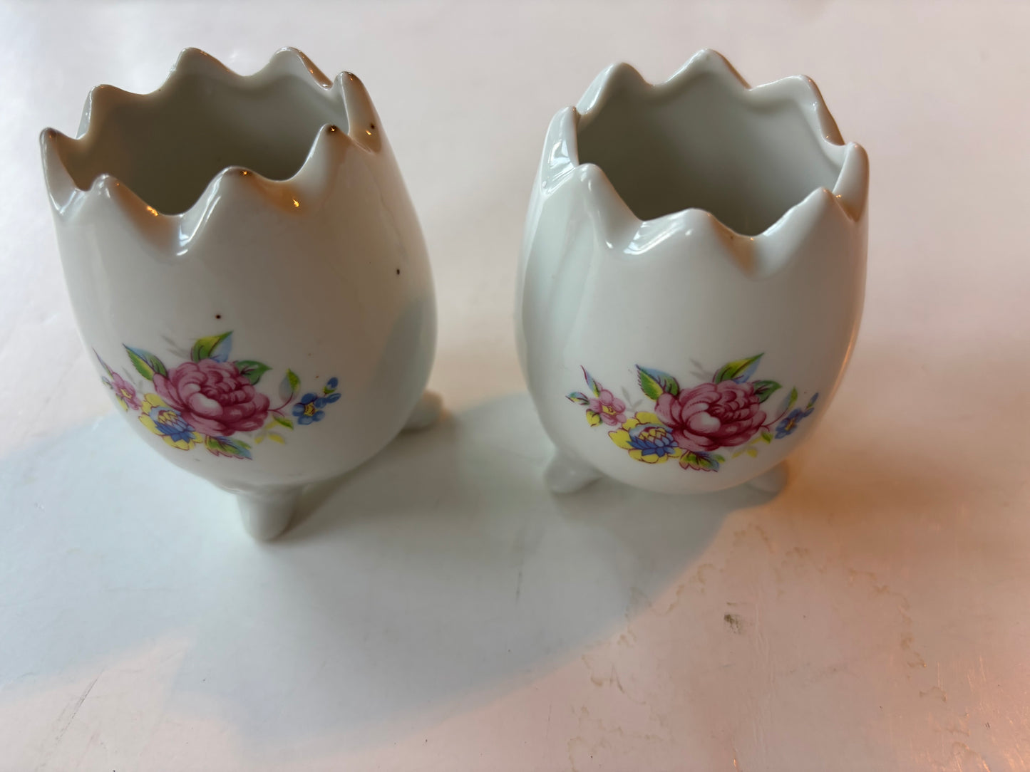 Vintage Bone China Small Vases (set of 2)