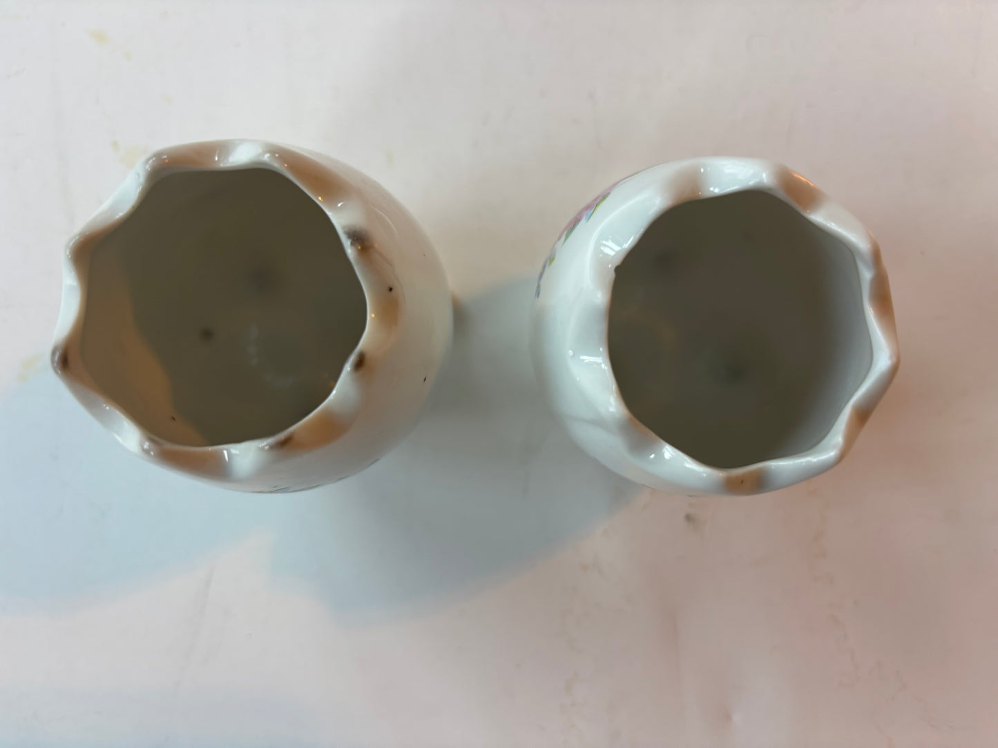 Vintage Bone China Small Vases (set of 2)