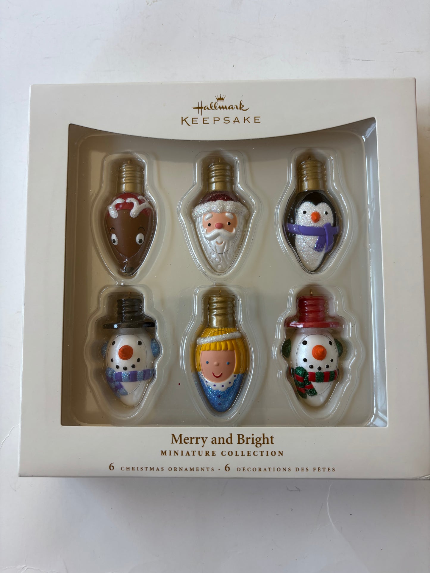 Hallmark Keepsakes 2006 Merry and Bright Miniature Ornament Collection - NIB