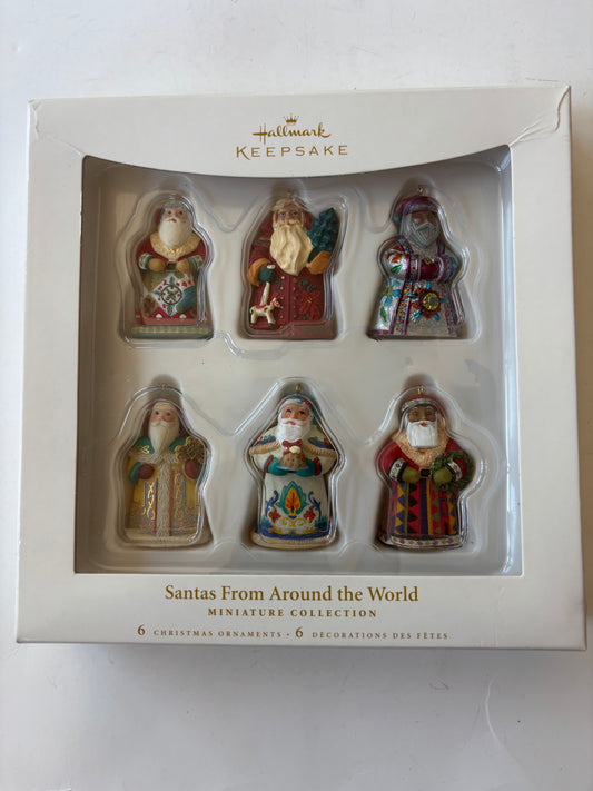 Hallmark Keepsakes 2006 Santa's From Around the World Miniature Ornaments