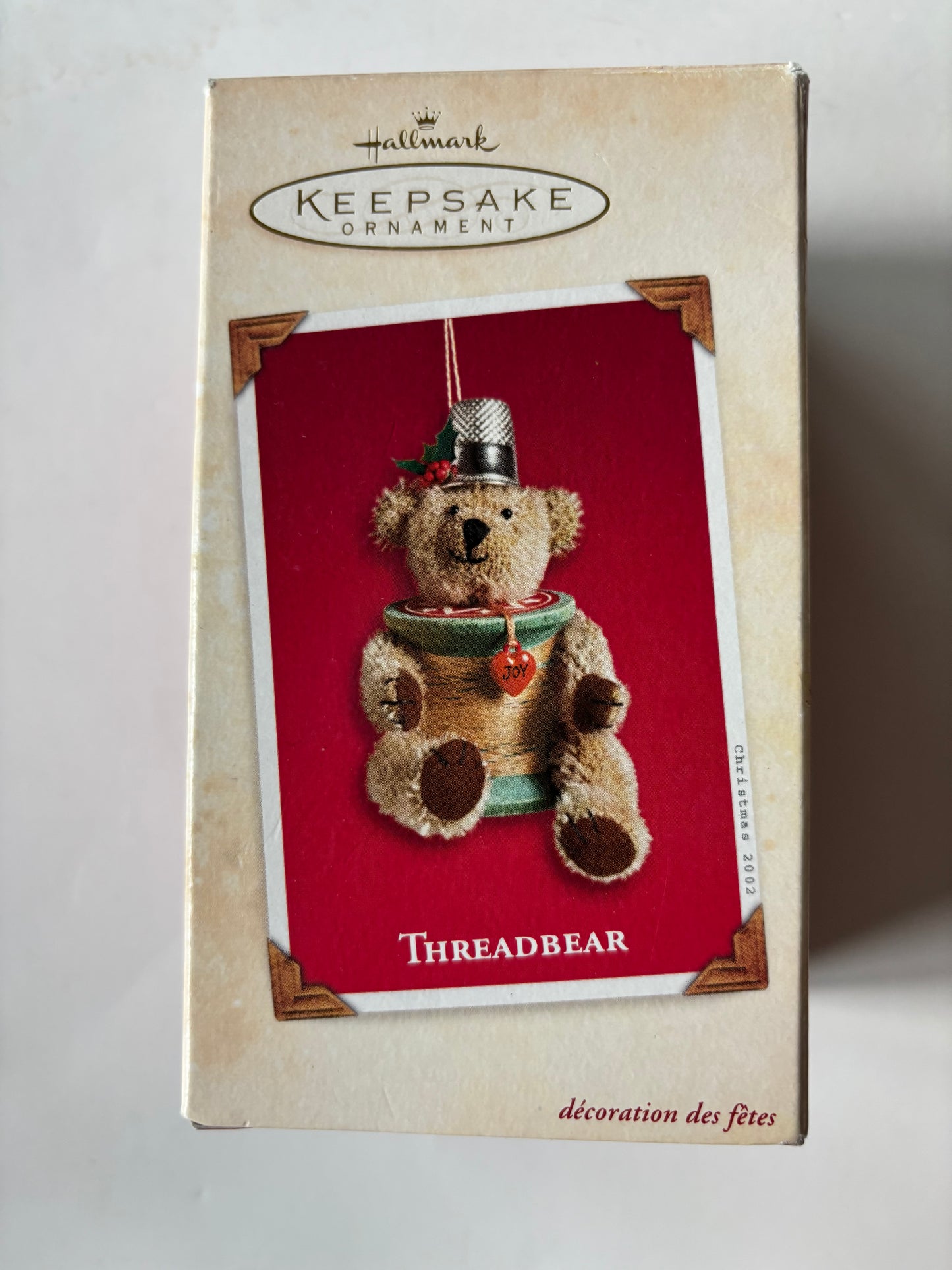 Hallmark Keepsake 2002 ThreadBear Ornament - NIB