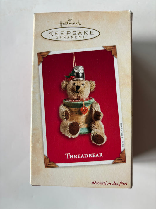 Hallmark Keepsake 2002 ThreadBear Ornament - NIB