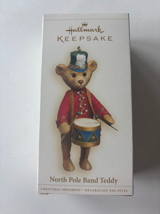 Hallmark Keepsakes North Pole Teddy Ornament - NIB