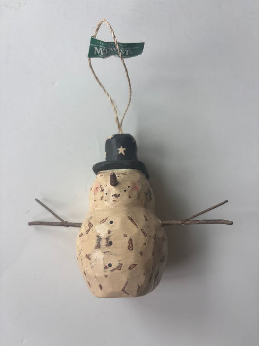Midwest of Cannon Falls Chunky Snowman Ornament - New