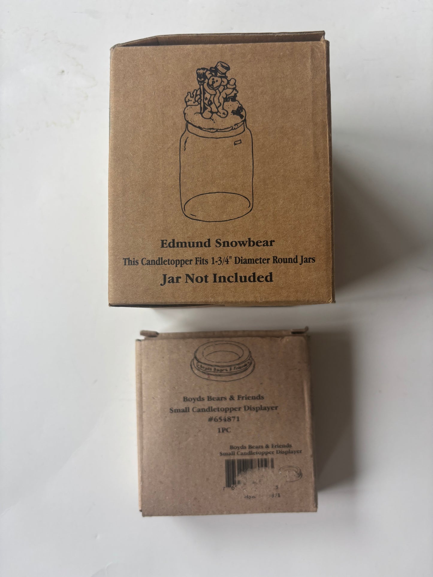 Boyd's Bear Small Candle Stopper (651250-1) and Displayer (654871)