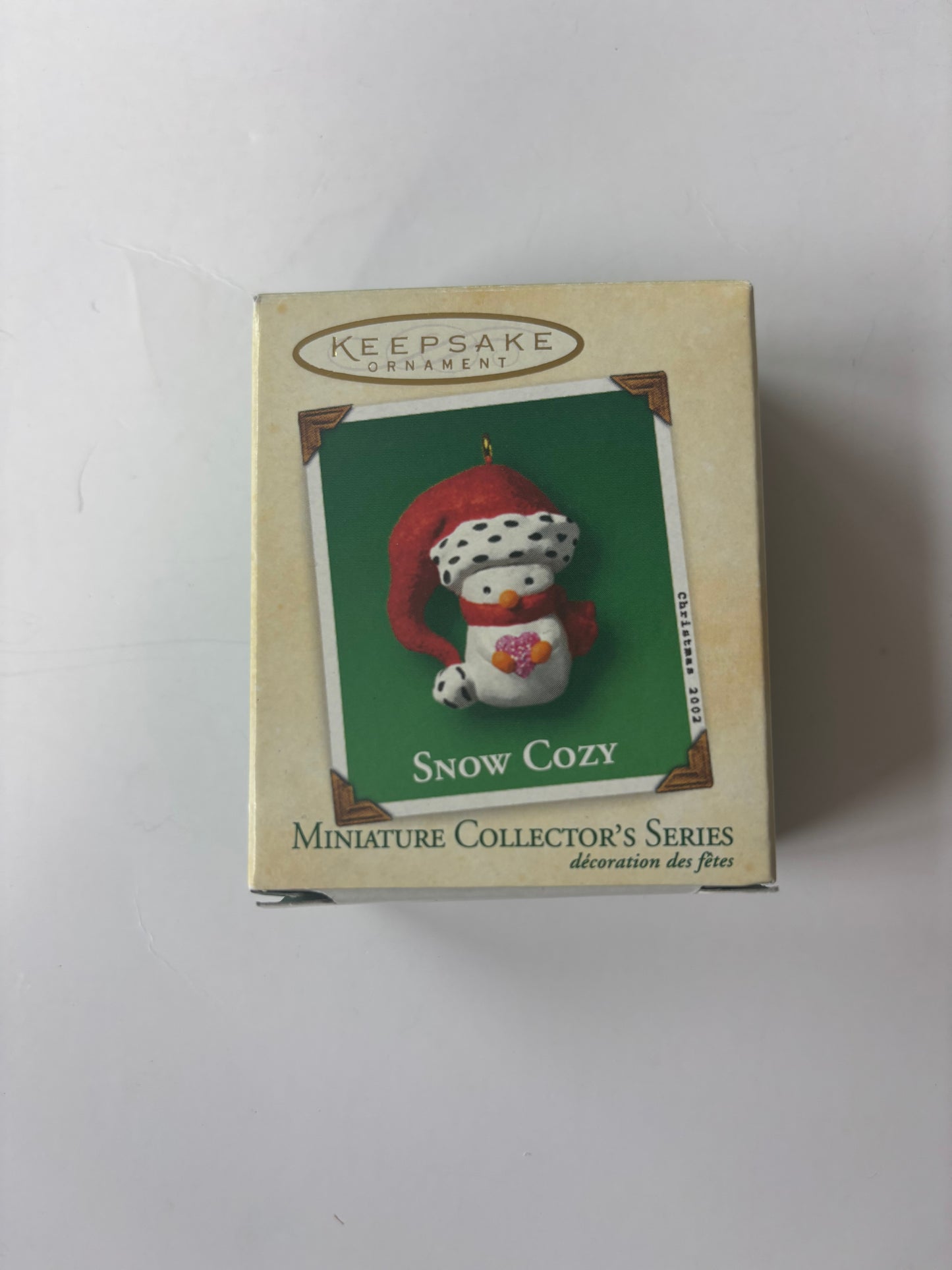 Hallmark Keepsake 2002 Snow Cozy Miniature Ornament - NIB