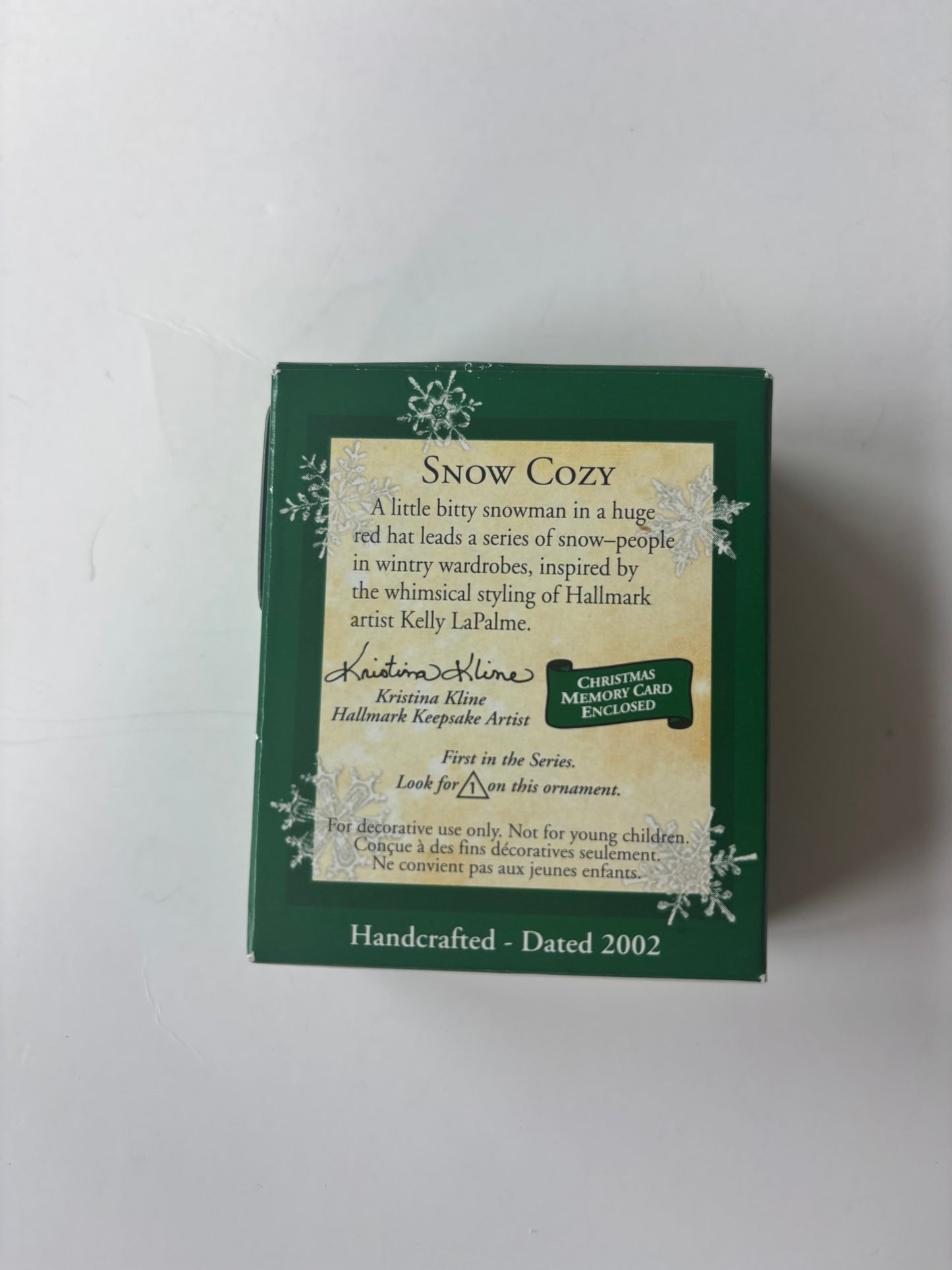 Hallmark Keepsake 2002 Snow Cozy Miniature Ornament - NIB