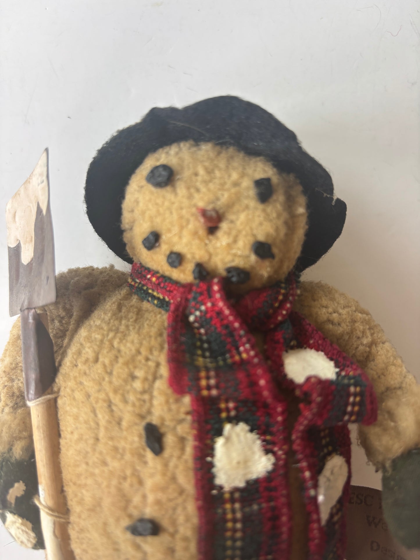 ESC Trading Cody Foster Primitive Fleece Snowman w/Snow Shovel and Top Hat