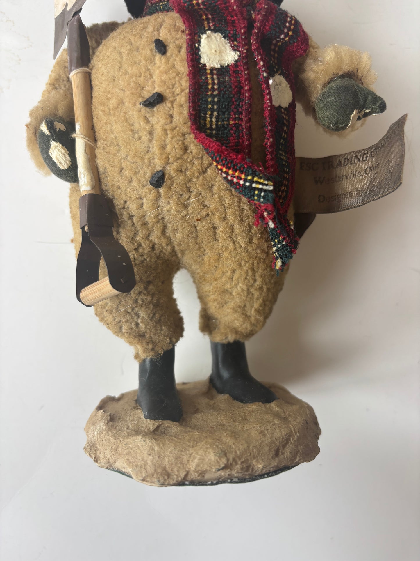 ESC Trading Cody Foster Primitive Fleece Snowman w/Snow Shovel and Top Hat