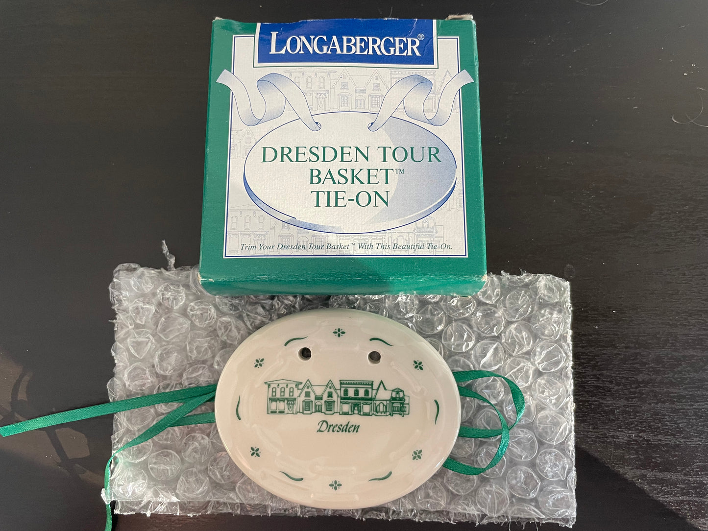 Longaberger Dresden Tour Basket Tie-On - NIB