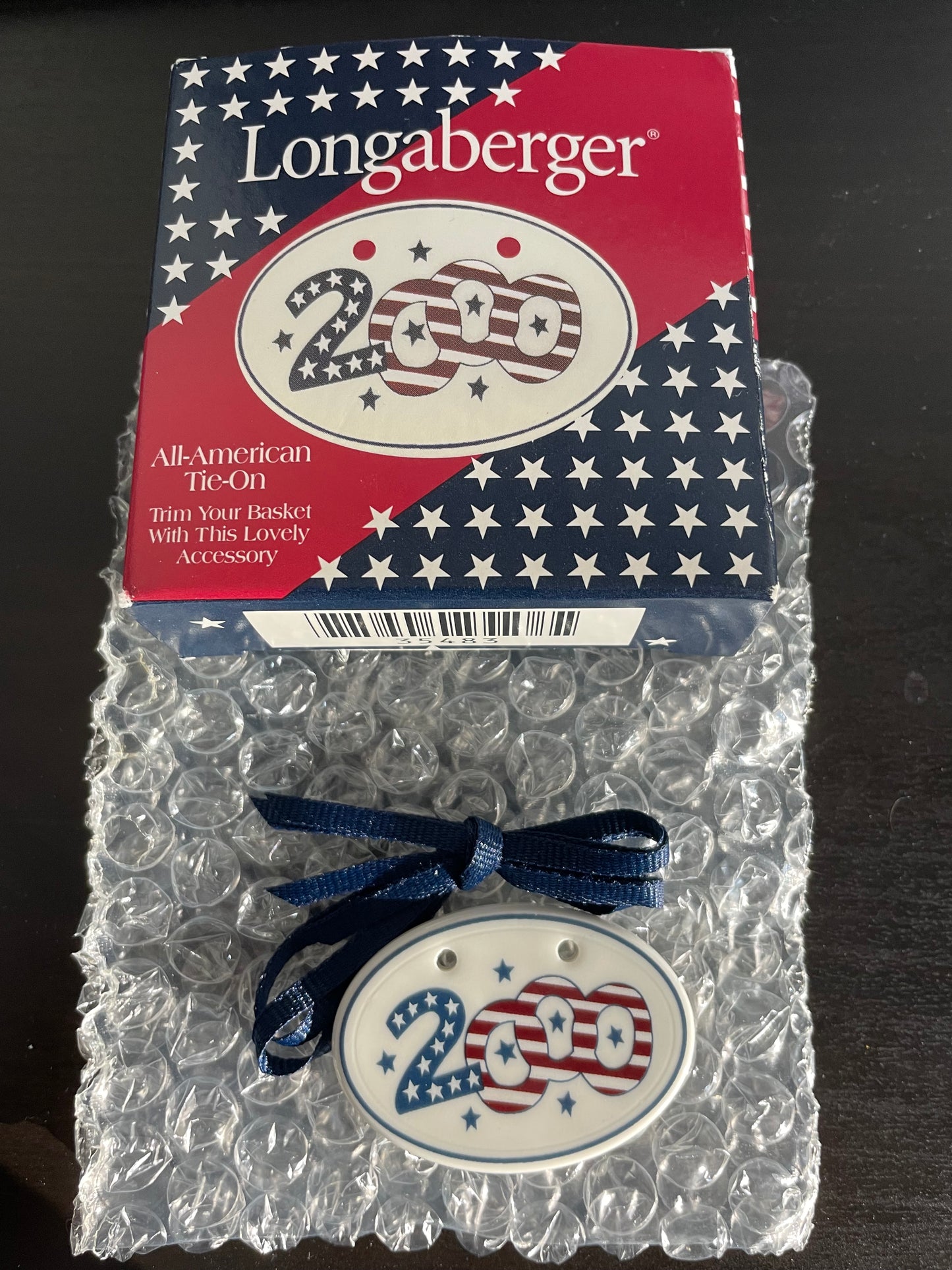 Longaberger 2000 All American Basket Tie On - #35483 - NIB