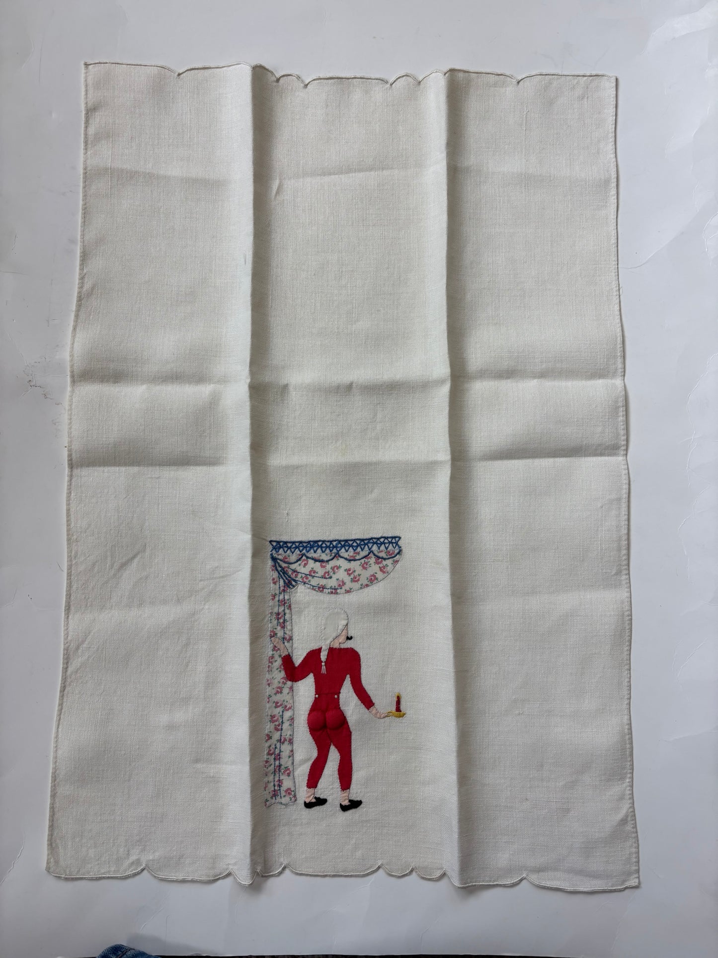 Vintage Madeira Risque Tea Towels (Man and Woman)