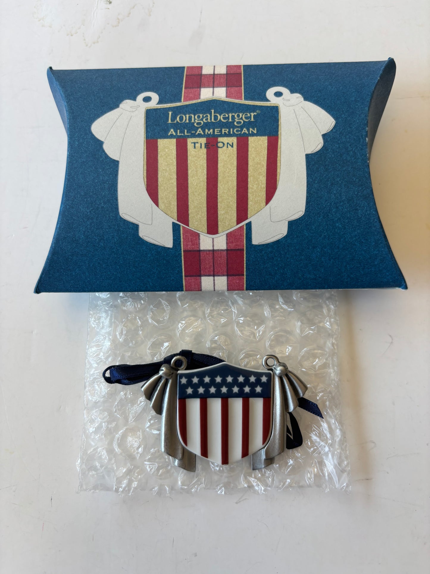 Longaberger All American Basket Tie On - NIB #30816