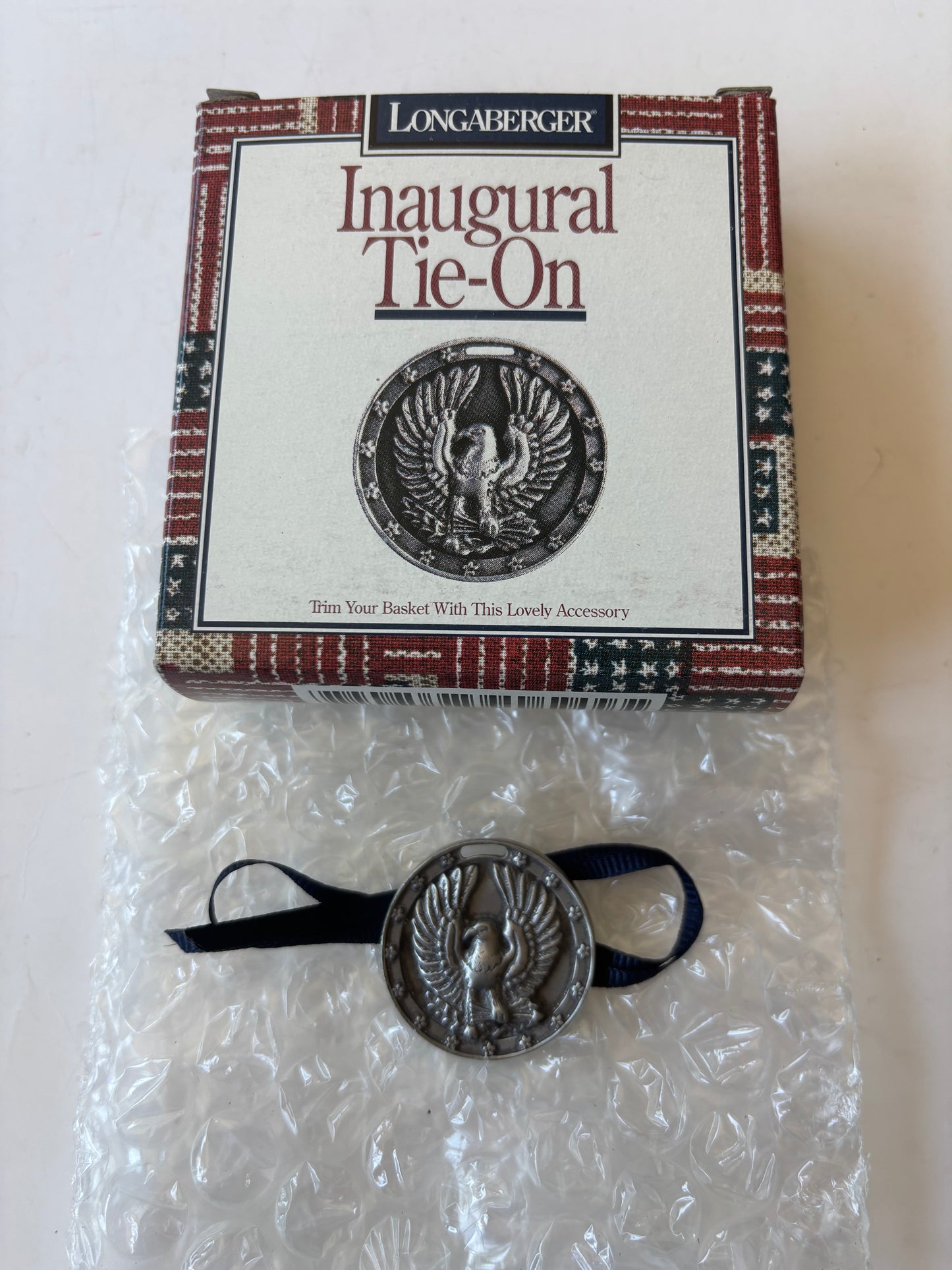 Longaberger Inaugural Basket Tie On - NIB #71609