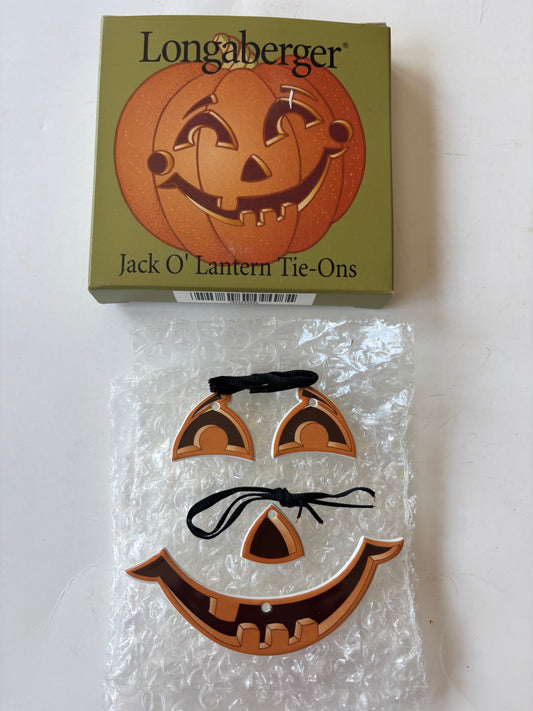 Longaberger Jack O' Lantern Basket Tie On - NIB #30096